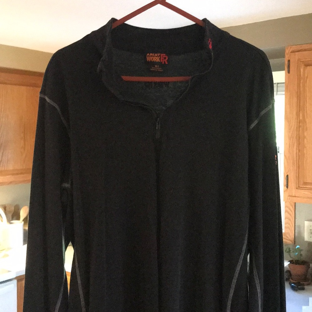 Ariat FR XLT Long Sleeve 1/4 zip navy